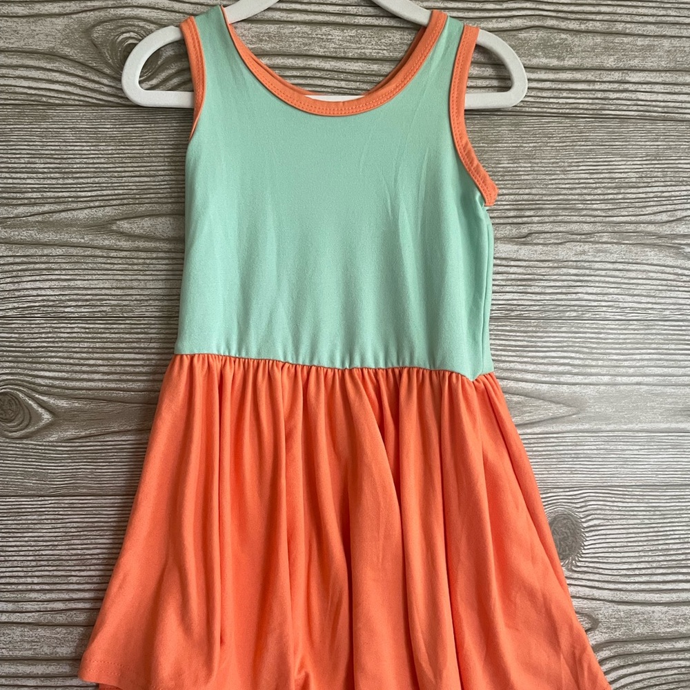 Color block tank dress